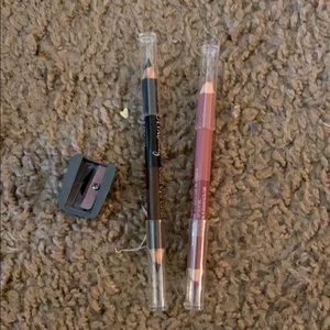 double ended lip liner, eye liner & sharpener